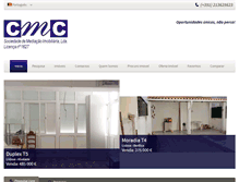 Tablet Screenshot of cmc-imobiliaria.com